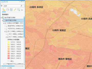 ArcGIS Stat Suite：推計貯蓄別世帯数