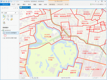 GEOSPACE 郵便番号ポリゴン