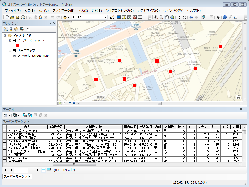 日本スーパー名鑑ポイントデータ - GISデータストア